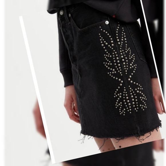 Levi's Decosrtructed Skirt - full metal - Picture 6 of 10